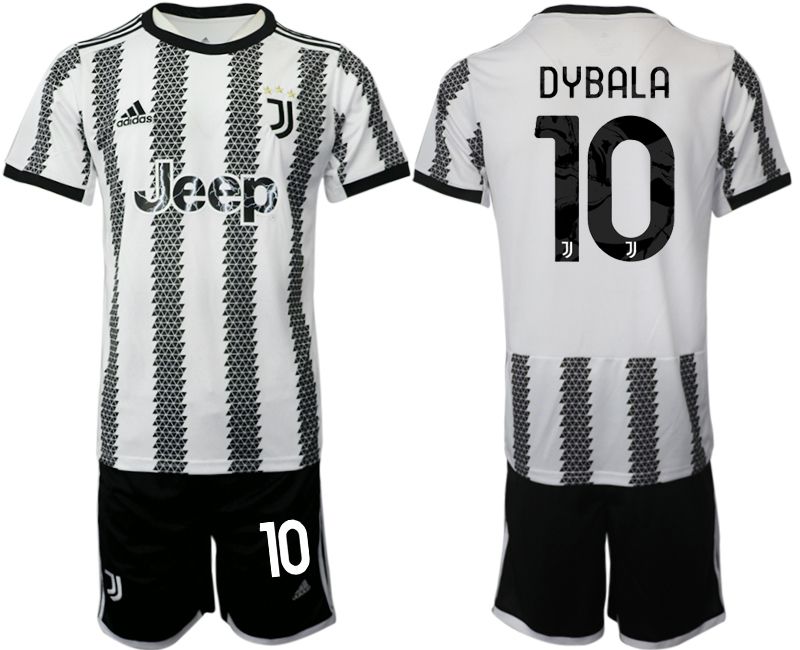 Men 2022-2023 Club Juventus FC home white #10 Soccer Jersey1